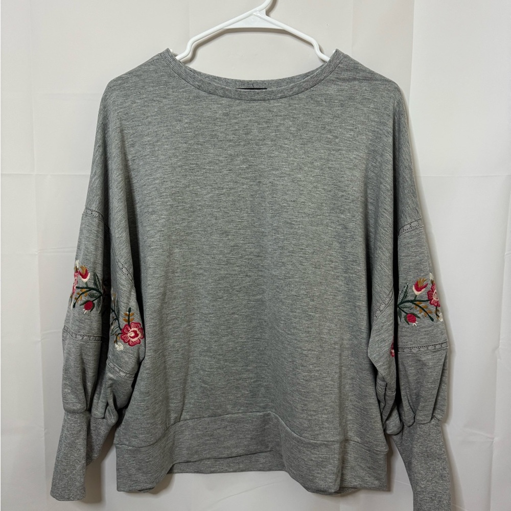 Mustard Seed Heather Gray Top